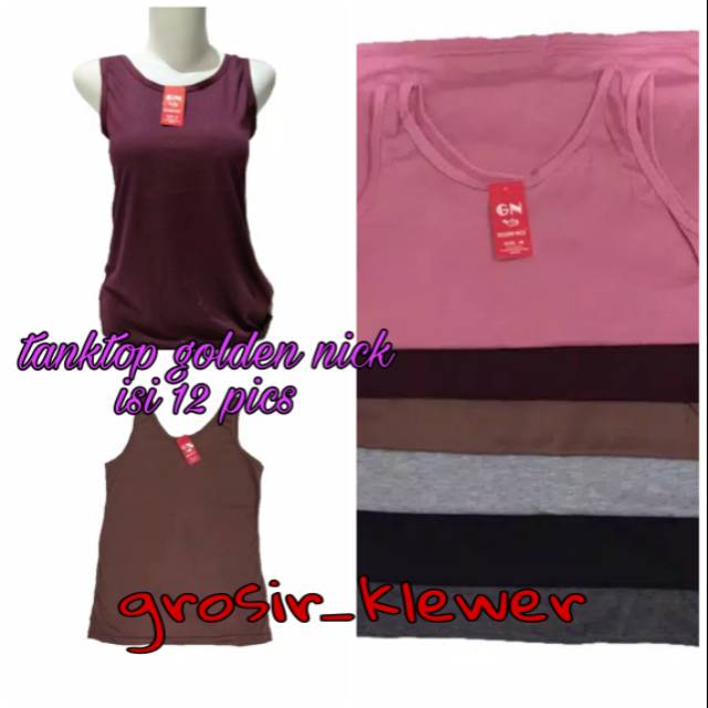 12 pics  Tanktop golden nick harga murah//singlet dewasa golden nick harga grosir