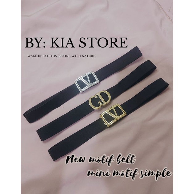 KIA STORE-Ikat pinggang wanita karet mini/Belt wanita simple/Sabuk wanita terbaru/fashion wanita/Asesoris wanita