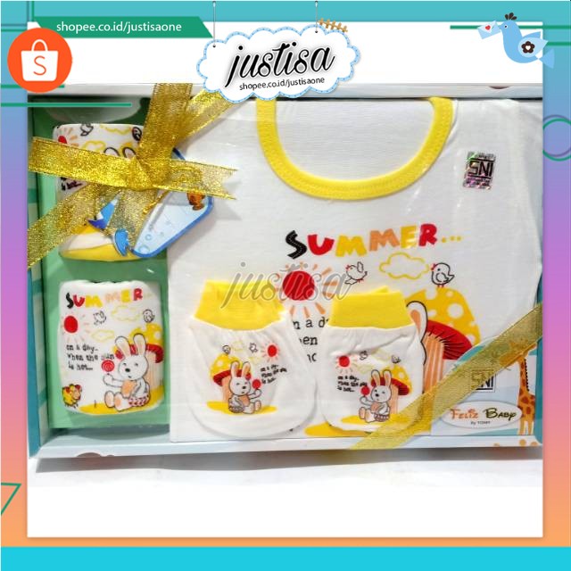 Promo !! FELIZ TOMMY-BABY SET GIFT SET KADO BAYI MURAH