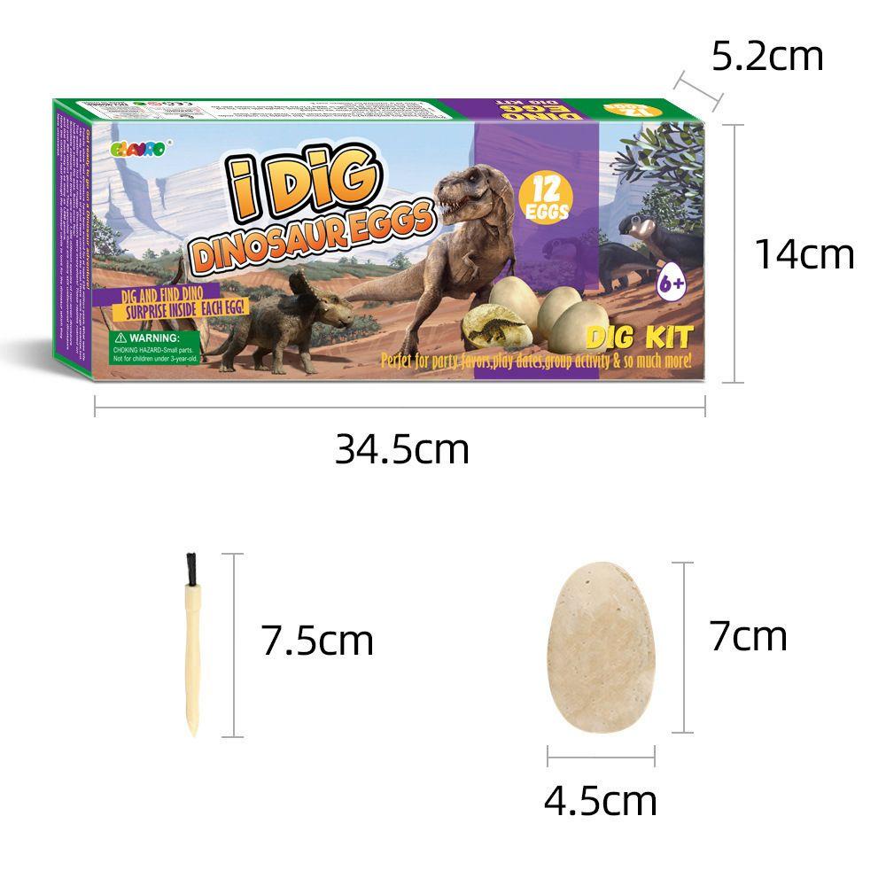 Needway Dinosaurus Menggali Telur Kit Anak-Anak Menggali Anak Laki-Laki Unik/ Perempuan Mainan Arkeologi Mainan Dinosaurus DIY Model Rakit Alat Penggali Paleontologi Dinosaurus Mainan Edukasi