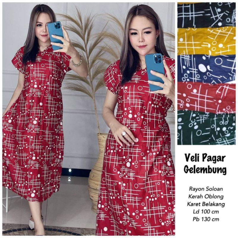 Dress Velly motif pagr