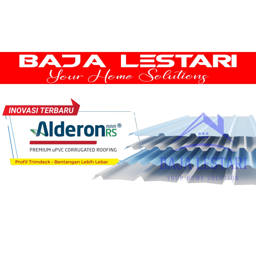 ATAP ALDERON RS SINGLE LAYER - SATU LAPIS - ROMA - GRECA - TRIMDECK