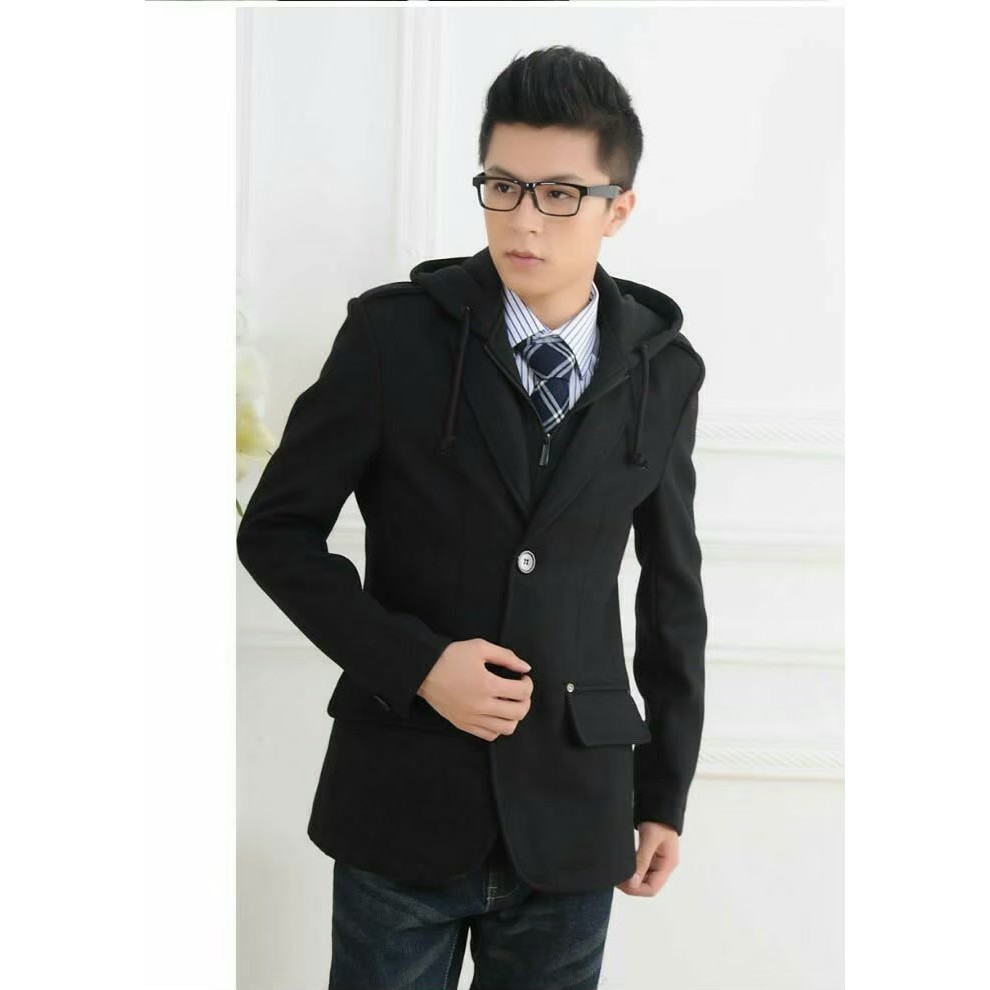 Jas Blazer Hoodie / Jas Blazer Pria Fashionable