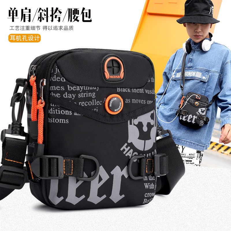 HAOSHUAI 5121 Tas Selempang Pria Mini Sling Bag Anti Air Premium WK-SBY