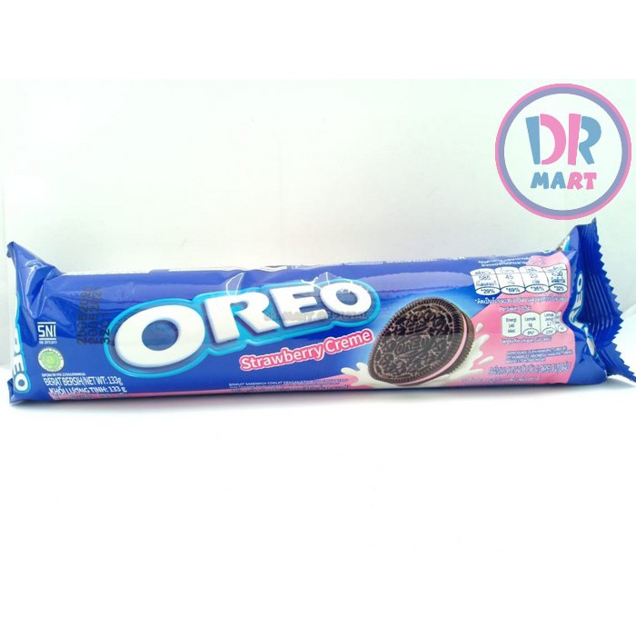 

Oreo Biskuit Sandwich Krim Strawberry 133gr