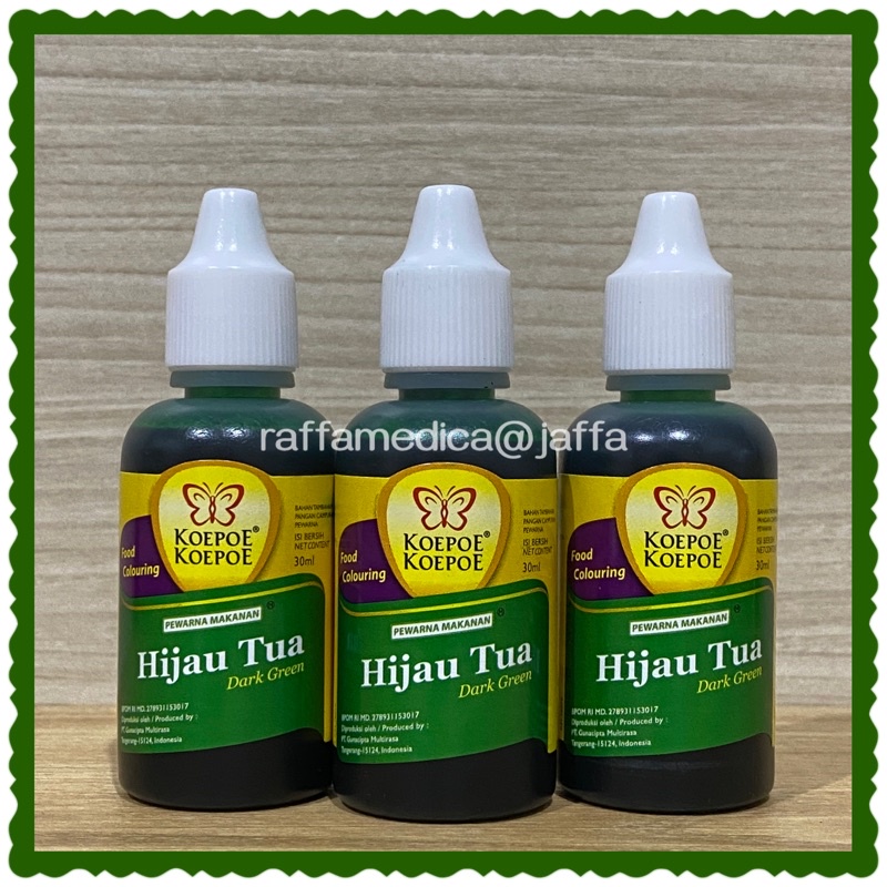 Pewarna Makanan KOEPOE 30ml - HIJAU TUA / DARK GREEN