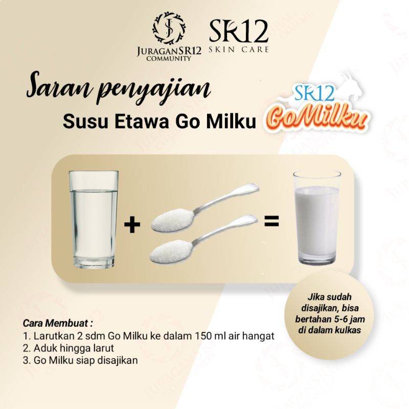 Susu Go Milku SR12 Go Milku SR12 Susu Kambing Etawa Susu Ibu Hamil Penggemuk Badan Etawaku Platinum BPOM