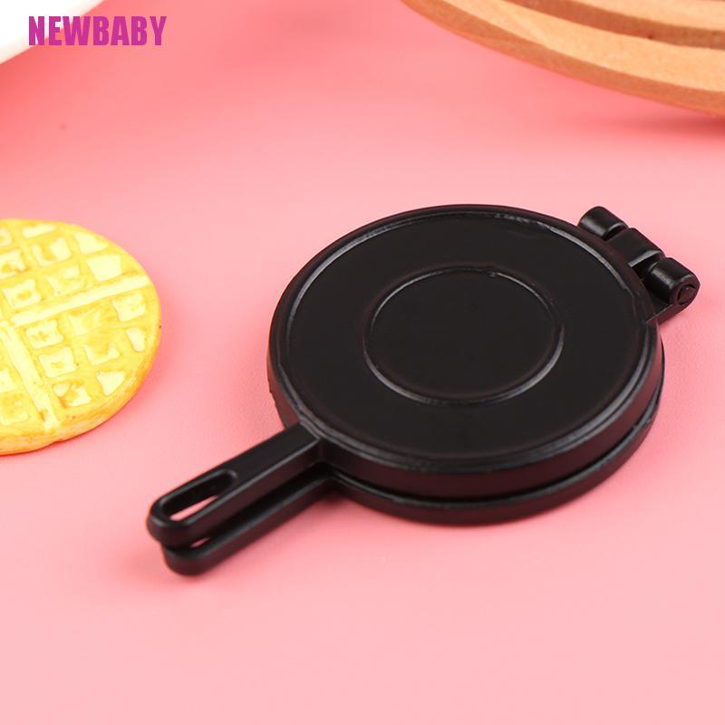 [NEWBABY] 1:12 Miniature Dollhouse Waffle mould Kitchen Dessert Food