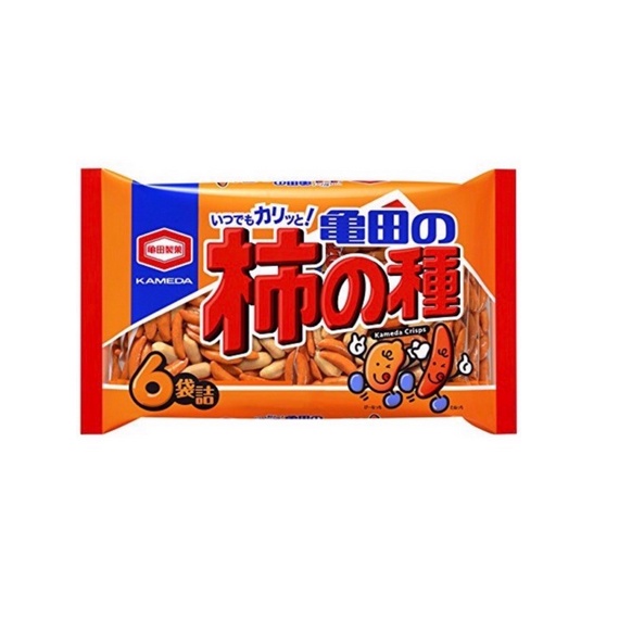 

Kameda Kakinotane Kakinotane 200gr (6pcs)/ Krekers Beras Asin dan Kacang Tanah/ Rice Snack/ Import