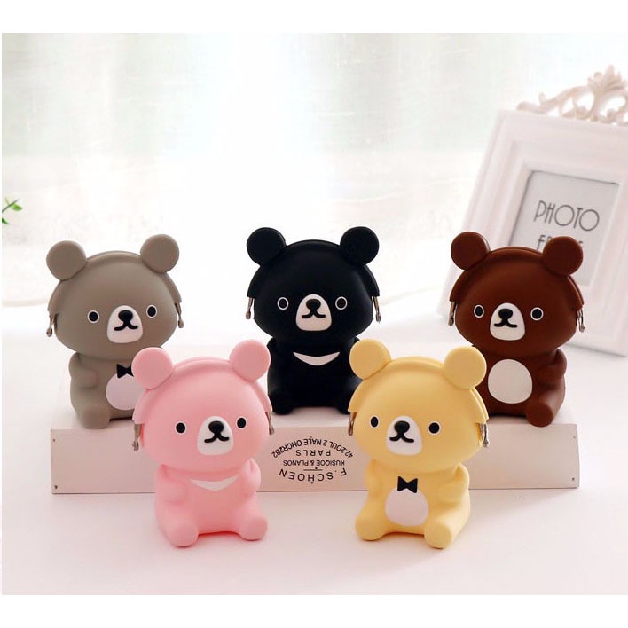 DOMPET KOIN UANG RECEH BONEKA SILOKON KARAKTER RESLETING