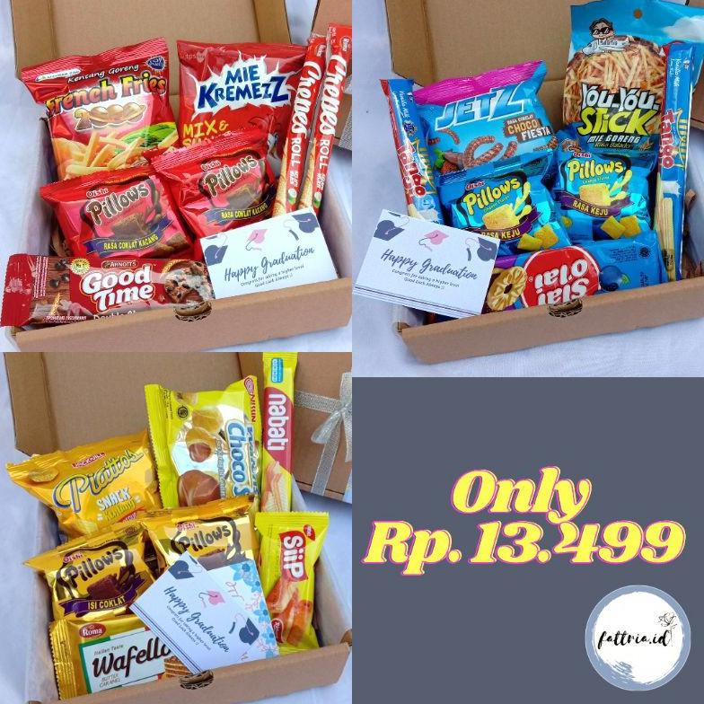 

SNACK BOX/ GIFT SNACK/ HAMPERS LEBARAN ULTAH WISUDA SIZE S