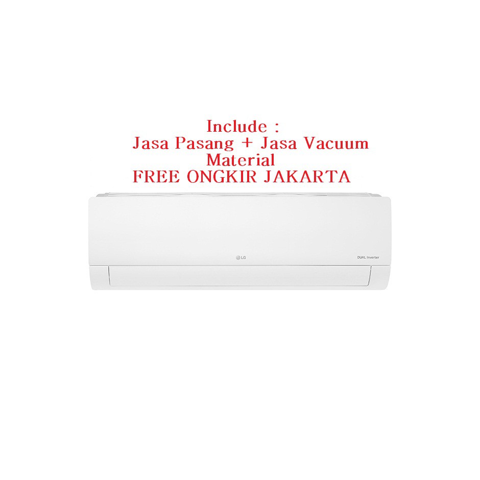 PROMO AC LG DUAL COOL SMART 1 PK E-10SV4 (FREON R-32, 655 WATT)