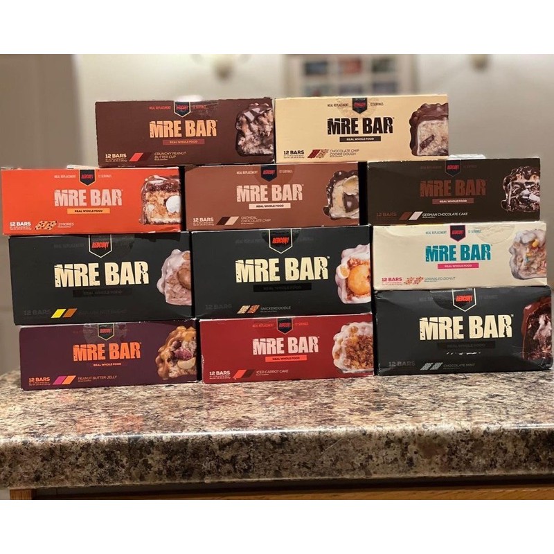 Redcon1 MRE Bar Real Whole Food Protein Meal Replacement Bar - 1 Box
