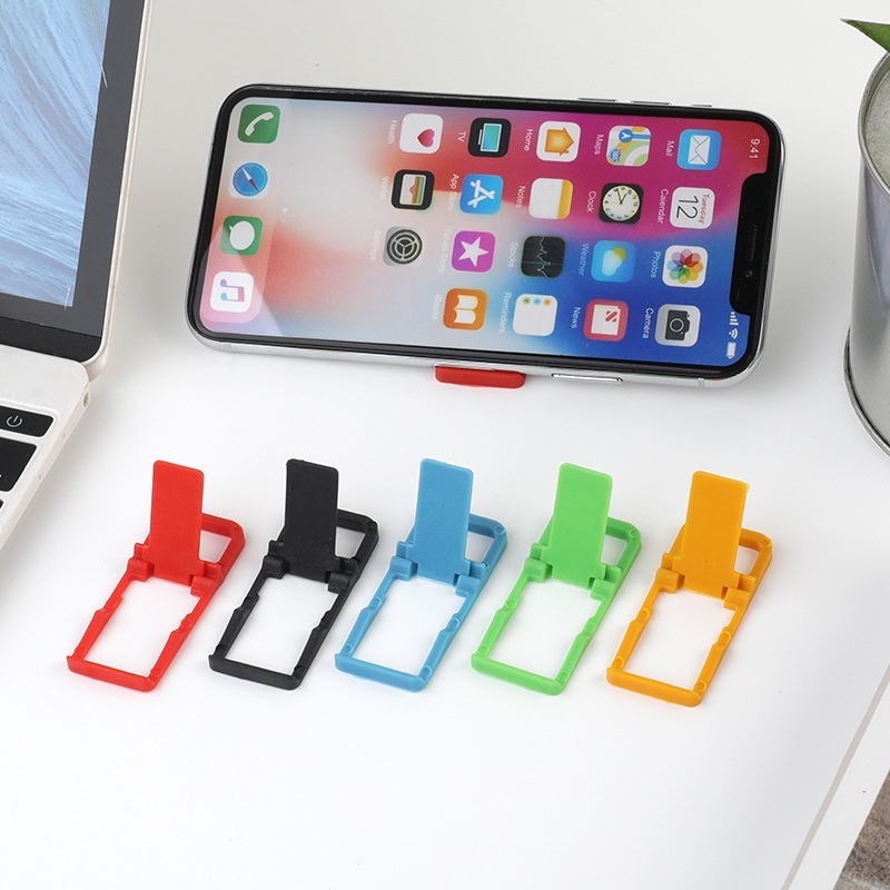Bracket Lipat Mini Portable Bahan Plastik Warna-Warni Untuk Smartphone Universal