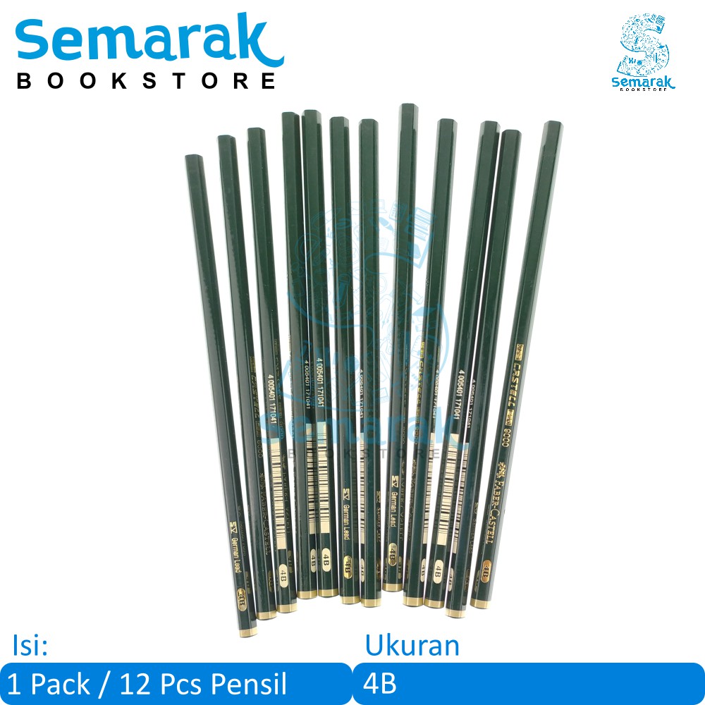 

Faber Castell 9000 Pensil 4B [1 Pack / 12 Pcs]