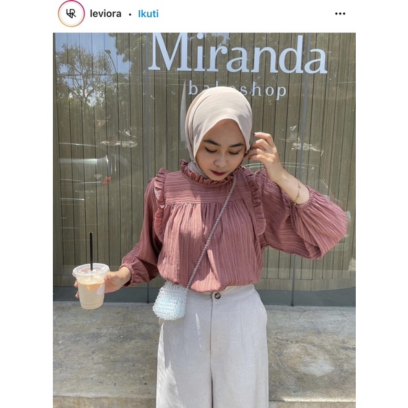 KANYA BLOUSE BY LEVIORA (READY PEACH ONLY)