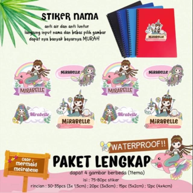 

Stiker Nama Custom 8