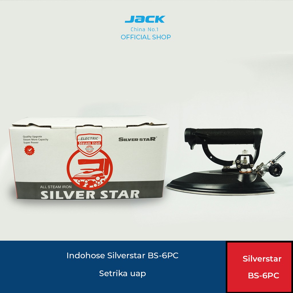 Silverstar BS-6PC Setrika Uap Boiler Pencet 147 x 205mm, 37 Lubang Uap