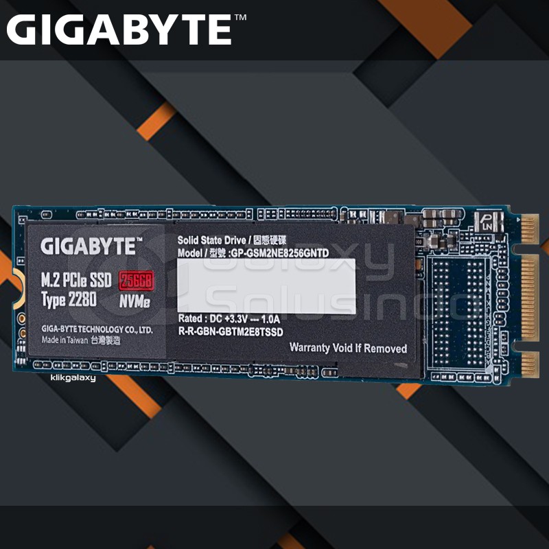 GIGABYTE 256GB M.2 NVMe SSD