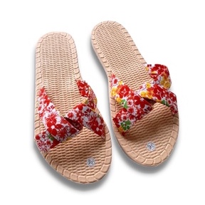 Sandal Selop Wanita Dewasa Model Etnik Silang Motif Bunga Terbaru