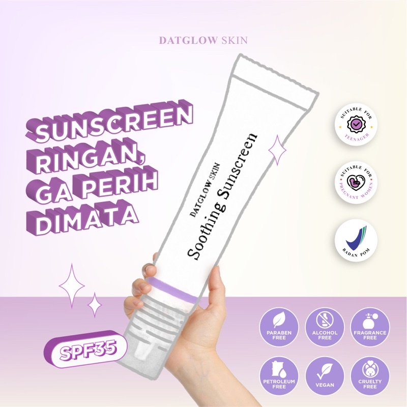 ✨Up Your Look✨ Soothing Sunscreen SPF 35 Mugwort Cica Datglowskin Datglow skin