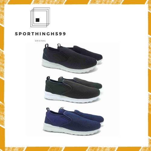 Sepatu Piero Arashi Navy/Black Slipon/Slop Casual Original