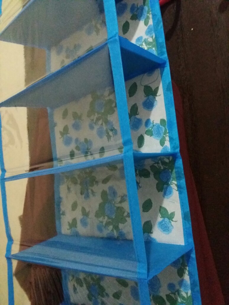 Promo Murah Paket 5in1 Rak Gantung Motif Bunga Nonresleting(raktas,raksepatu,hbk1,hbk2,rakunderwear)