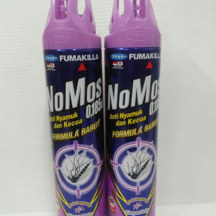 READY STOCK Domestos Nomos Aerosol Elegant lily 600ml Paket obat nyamuk(2 pcs)
