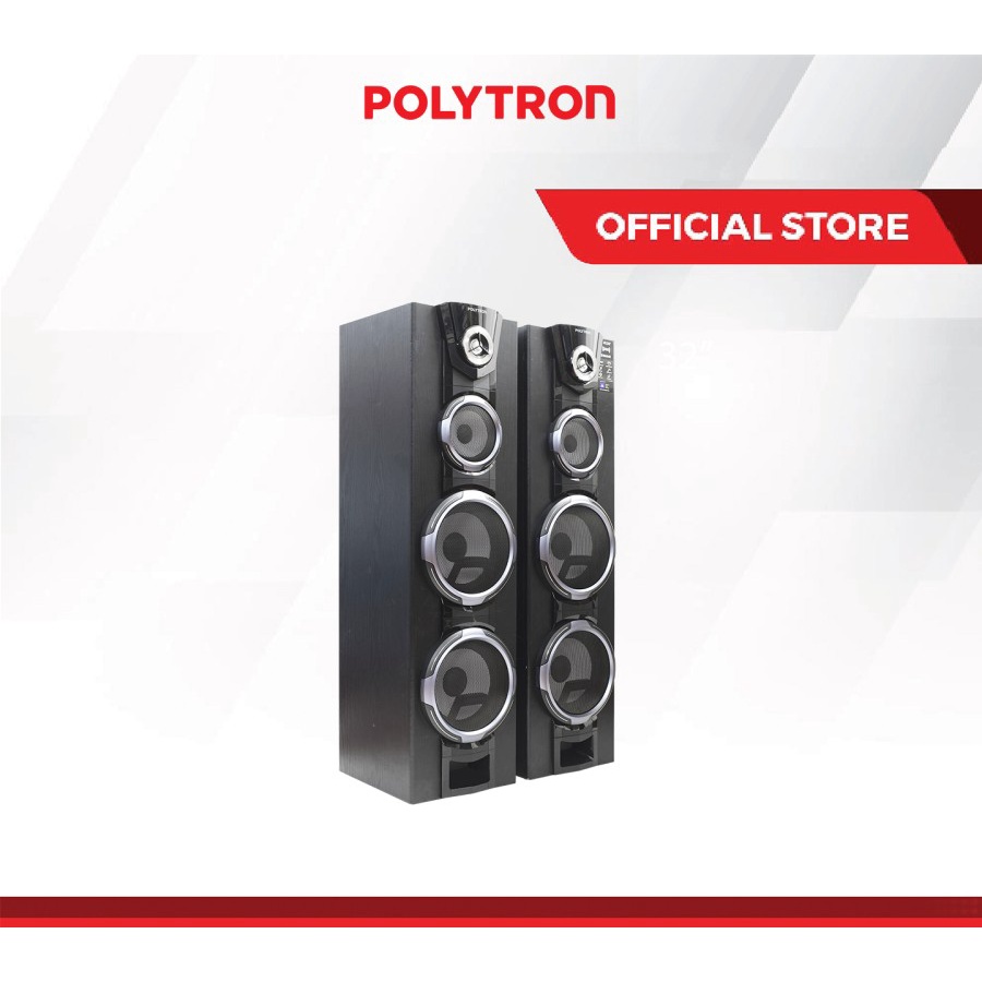 Polytron Speaker Aktif 8&quot; Bluetooth USB Mic PAS 8FF22 Light Super Bass