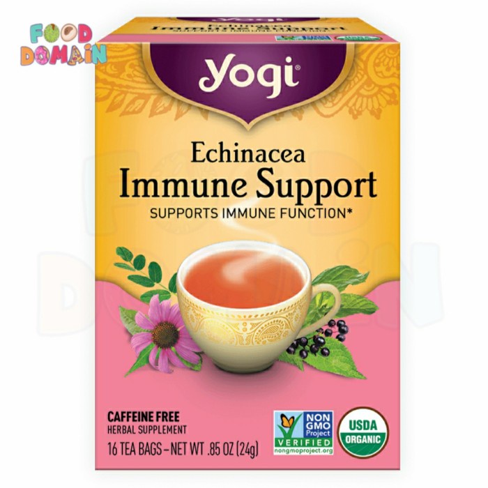 

Yogi Tea Echinacea Immune support 16 Tea Bags 24gr
