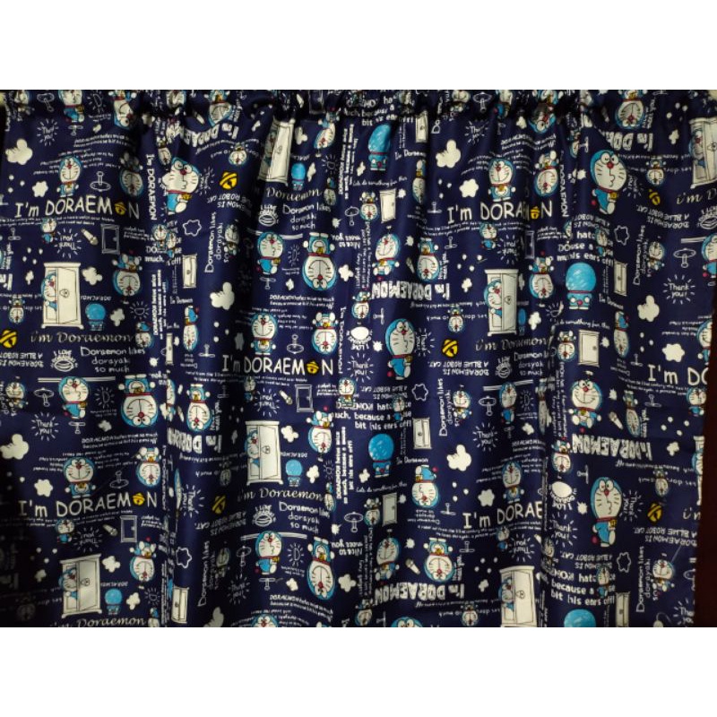 termurah gorden kolong dapur karakter doraemon