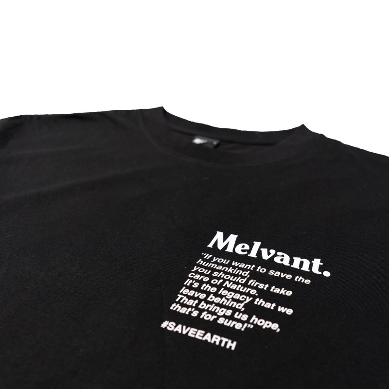 MTS DOMAG BLACK - MELVANT TSHIRT LAKI LAKI