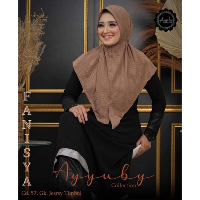 HIJAB PREMIUM BERGO TALI / FANISYA ORI AYYUBY JERSEY TIMBUL