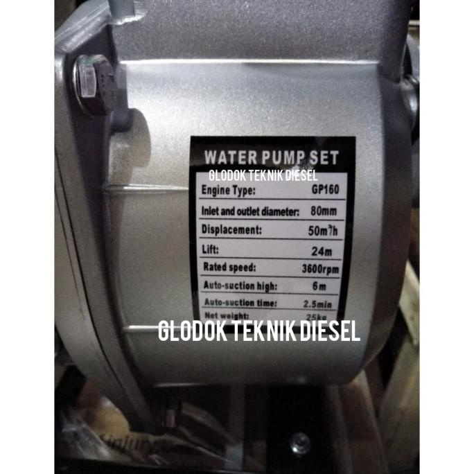 MESIN POMPA AIR SAWAH IRIGASI ALKON WATER PUMP HONDA GP 160 3 INCH 3"