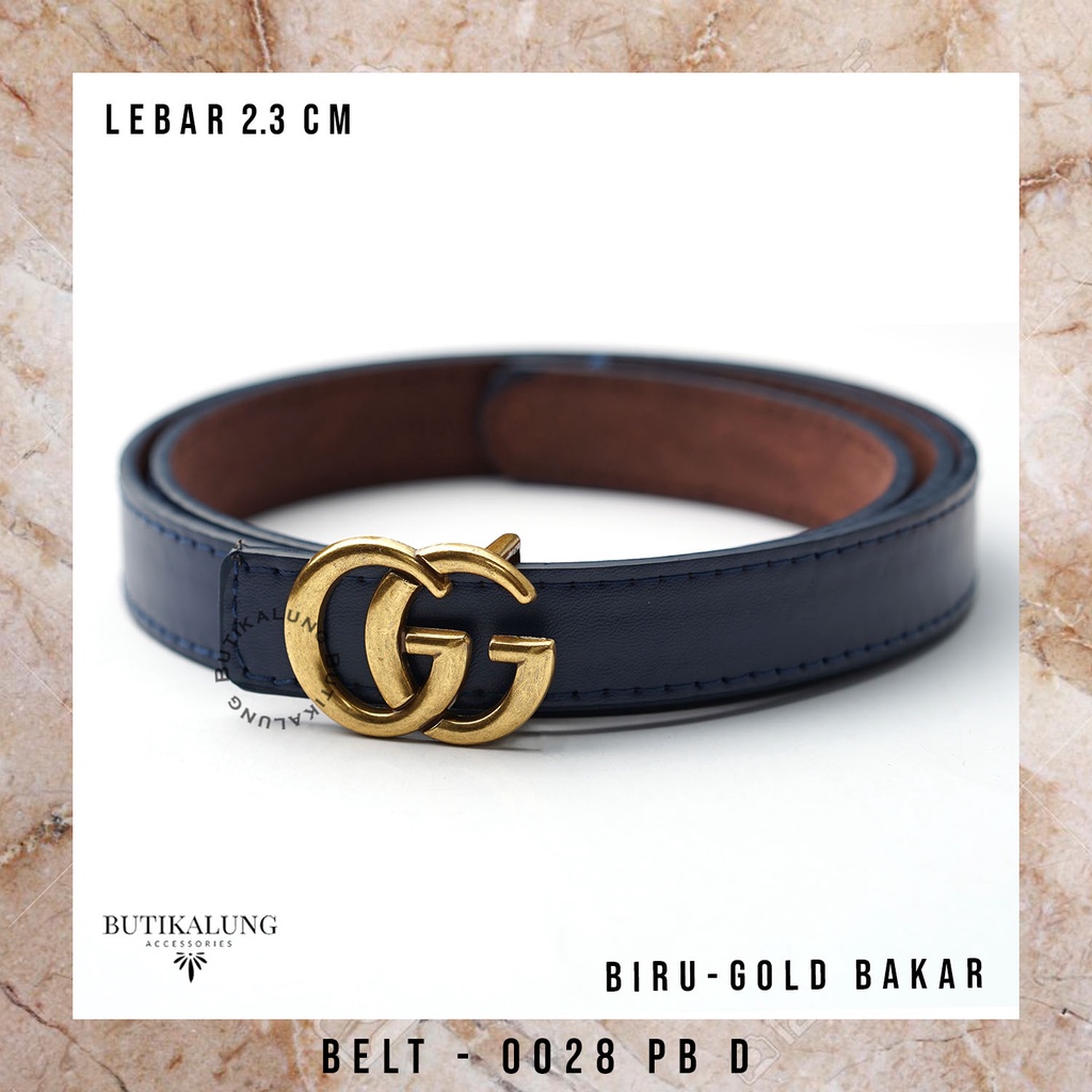 Ikat Pinggang Kulit Gesper Kulit Belt Kulit Sabuk Aksesoris Fashion Tali Pinggang Wanita BUTIKALUNG 0028PB