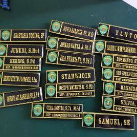 

Papan Nama Dada/ Name Tag ASN Pelajar Mahasiswa
