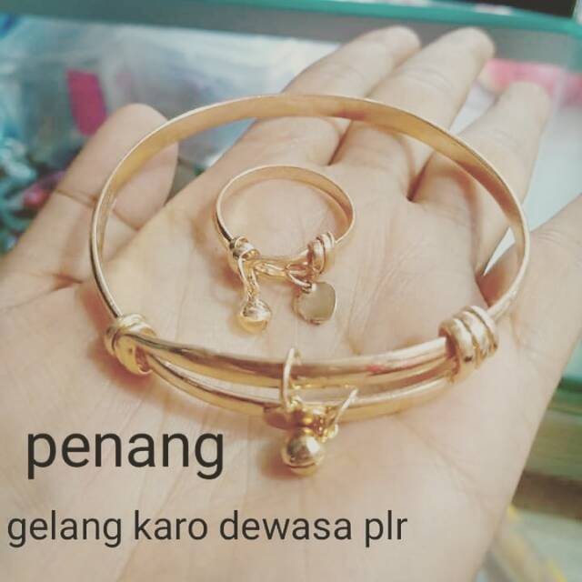 Gelang suasa karo dewasa Penang dan anak/bayi ,awet, tahan lama