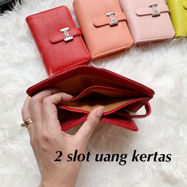 Dompet LIPAT 3 MINI 13cm kartu batam import murah free box