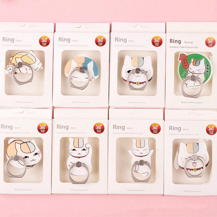 1pc Finger Ring Universal Phone Holder Lucky Cat Shape