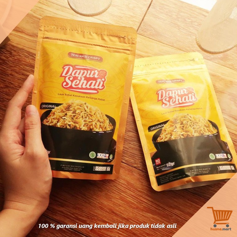 Teri Nasi Crispy Non MSG Lauk Siap Santap isi 92gr - Dapur Sehati