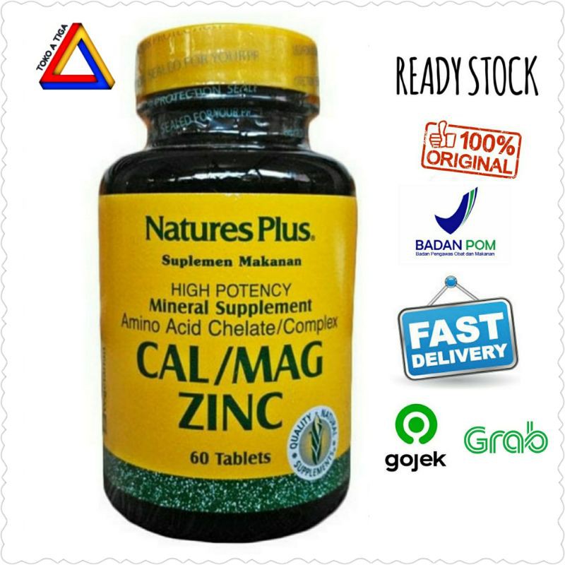 Natures Nature's Plus Cal/Mag/Zinc / Cal Mag Zinc 60 Tablets