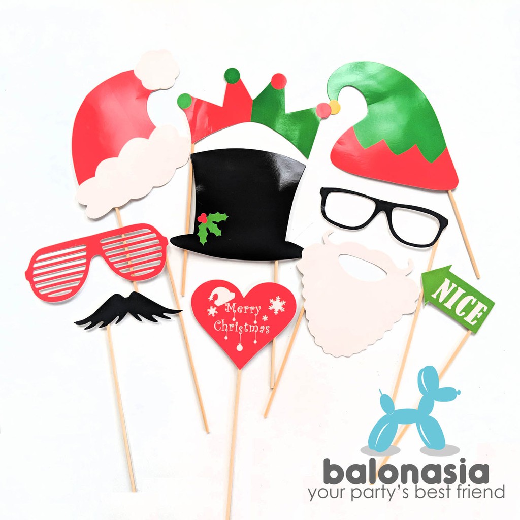 Balonasia Dekorasi  Booth  Props Christmas NATAL  B 