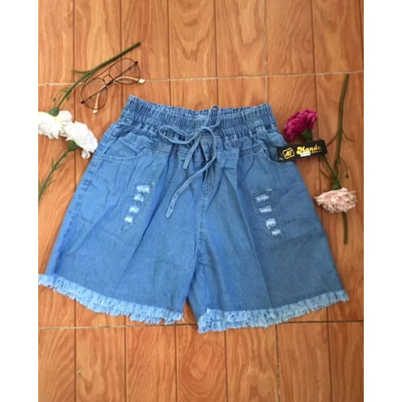 HOTPANTS JEANS SOBEK MIX RAWIS/CELANA PENDEK JEANS SOBEK RAWIS TERBARU