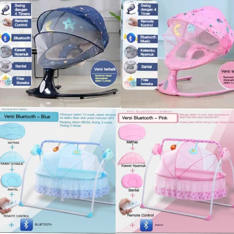 Ayunan Bayi Elektrik Otomatis Baby Swing Bed Ranjang Bayi