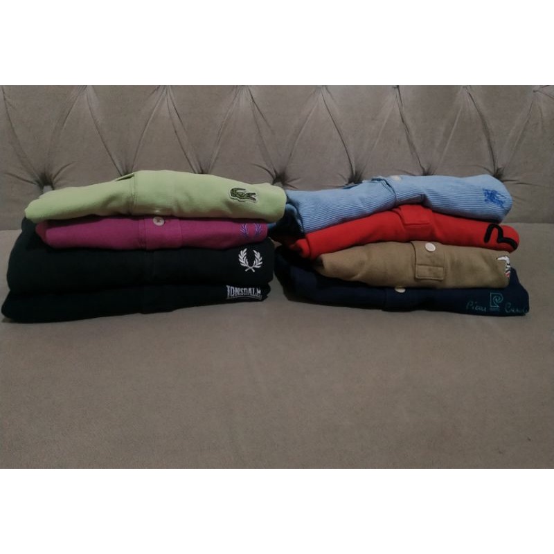 BORONGAN MURAH KAOS KERAH / KAOS POLO SECOND 8PCS