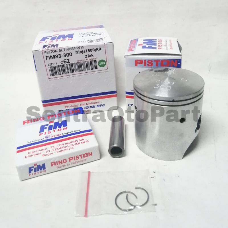 Piston seher kit ninja R oversize 300 FIM