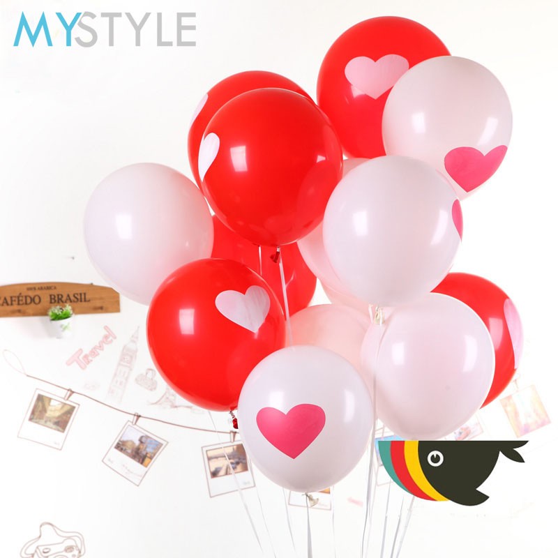 BALON LATEX I LOVE YOU (1 PACK = 100 PCS)