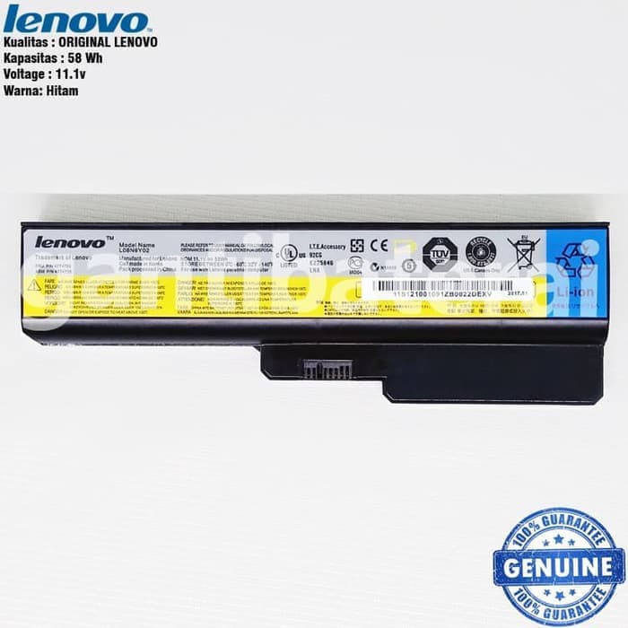 Original Baterai Lenovo 3000 B460, G450, G430, B550, G530, V460, Z360