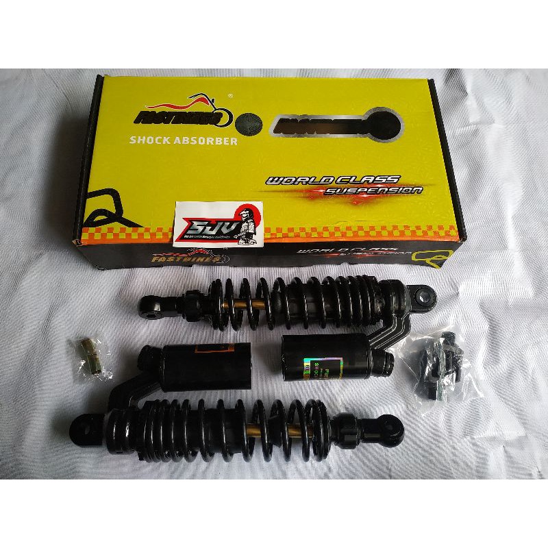 SHOCK/SKOK BELAKANG TABUNG AS GOLD BLACK SERIES FASTBIKES UKURAN 280 &amp; 320 MM PNP BEBEK CB GL MP TIGER FIZR JUPE VEGA TERMURAH