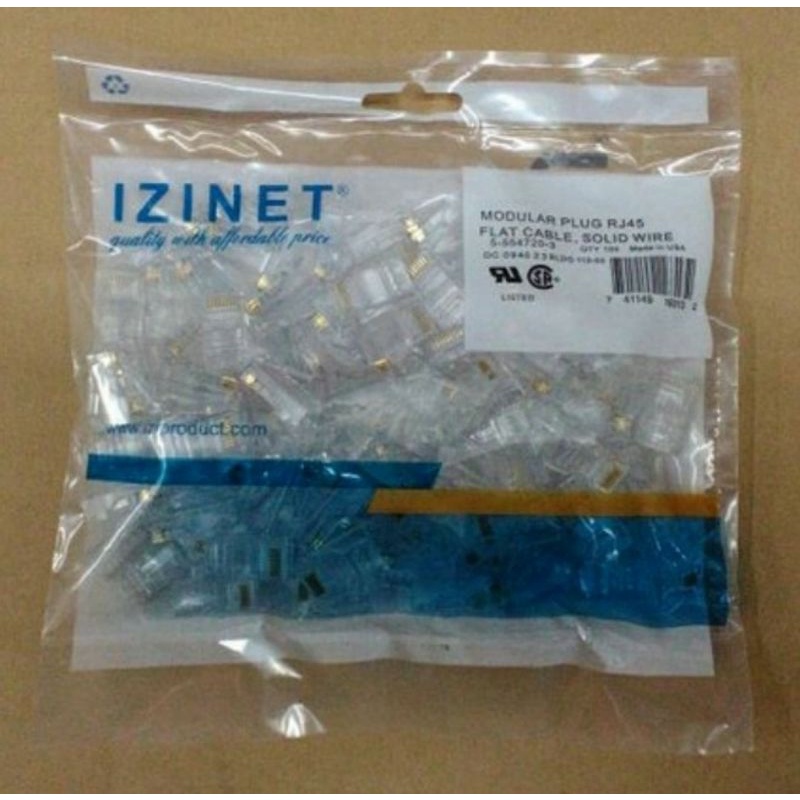 Connector Rj45 Cat5 IZINET isi 100 ORIGINAL